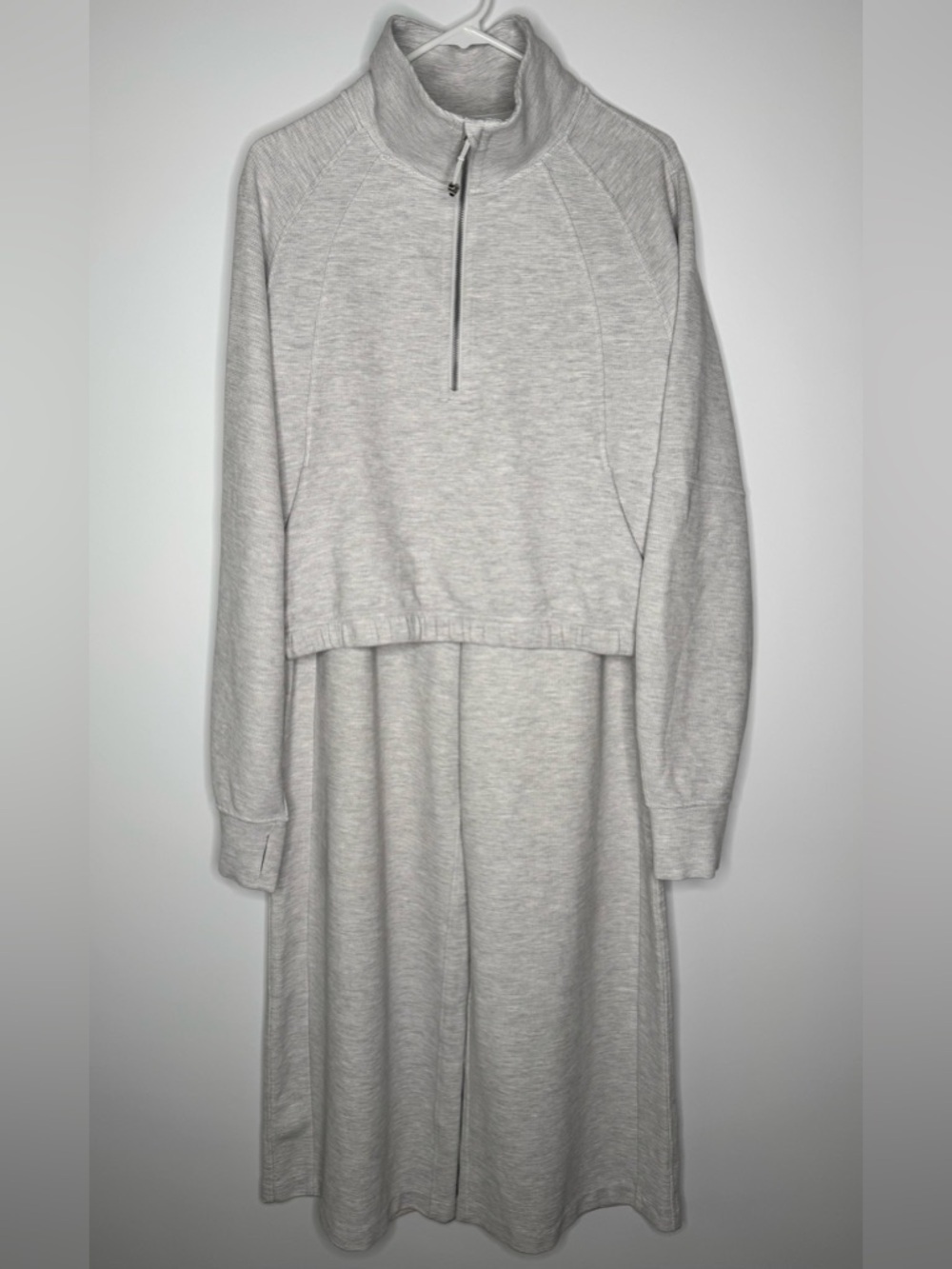 Lululemon Waffle Scuba Cropped Funnel-Neck Half Zip & Mid Rise Wide Leg Pant Set